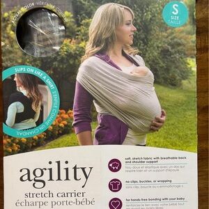 G.I.L.I. Agility Stretch Carrier Wrap in Beige and Purple